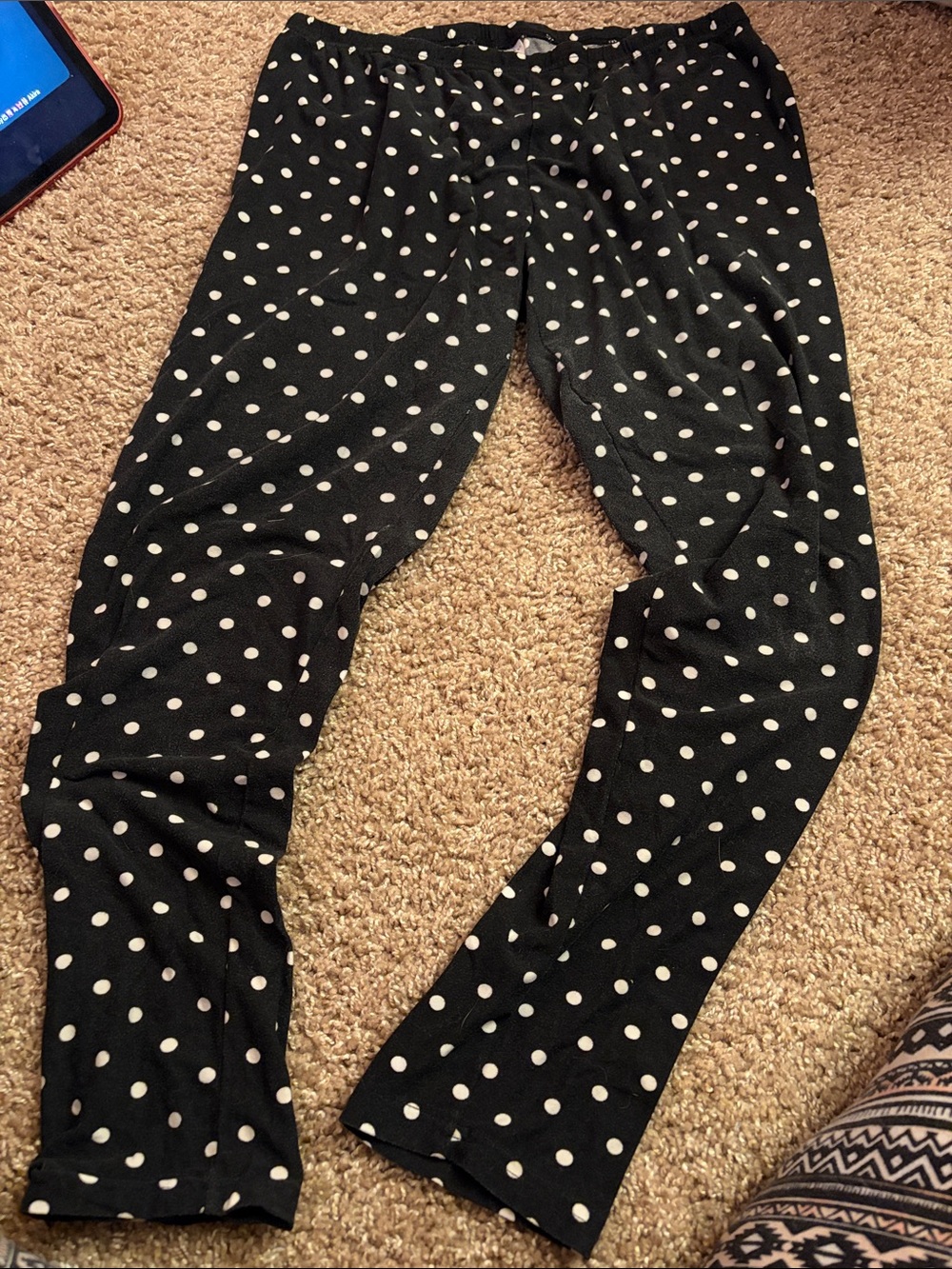 Black Polka Dot Leggings